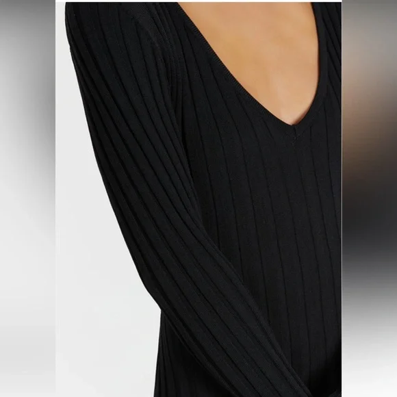 DISSH Reign sleeved knit midi dress, black, S - Picture 4 of 6
